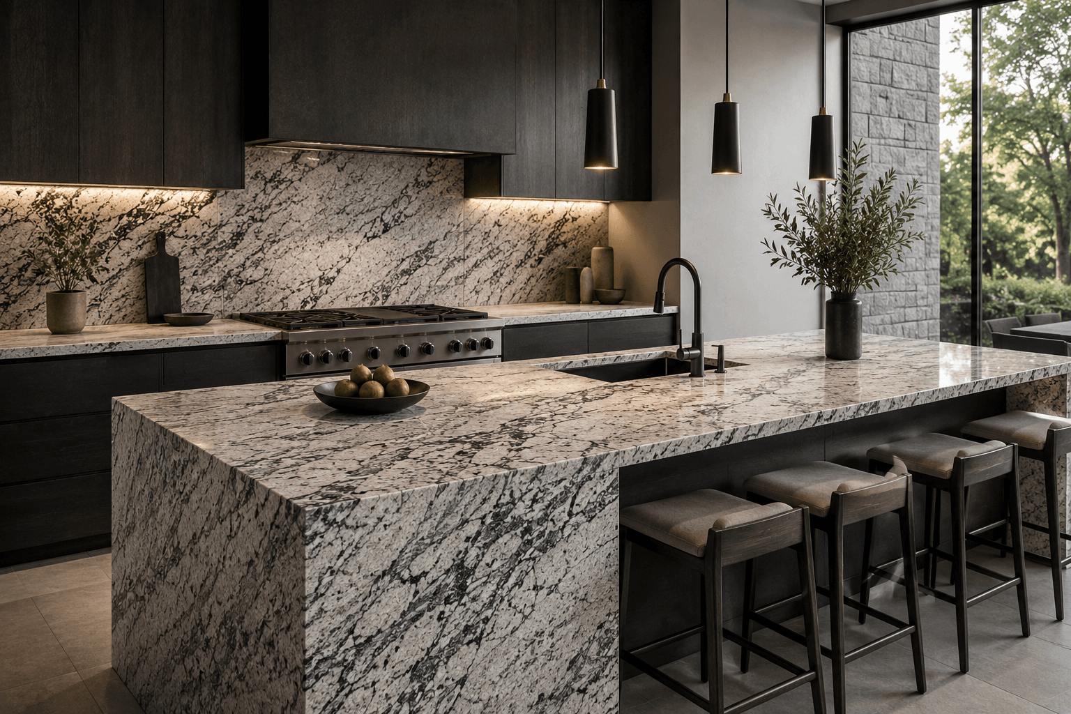 Custom stone install — Luxury Granite Design